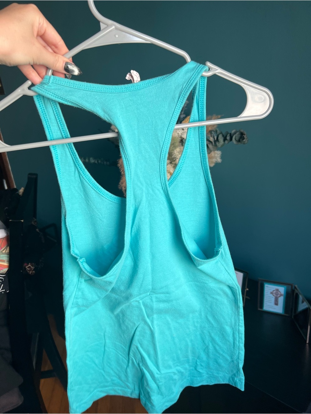 Turquoise Taking Back Sunday Racerback Tank Top - Picture 2 of 2